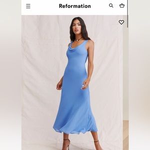 Reformation Blue Formal Dress